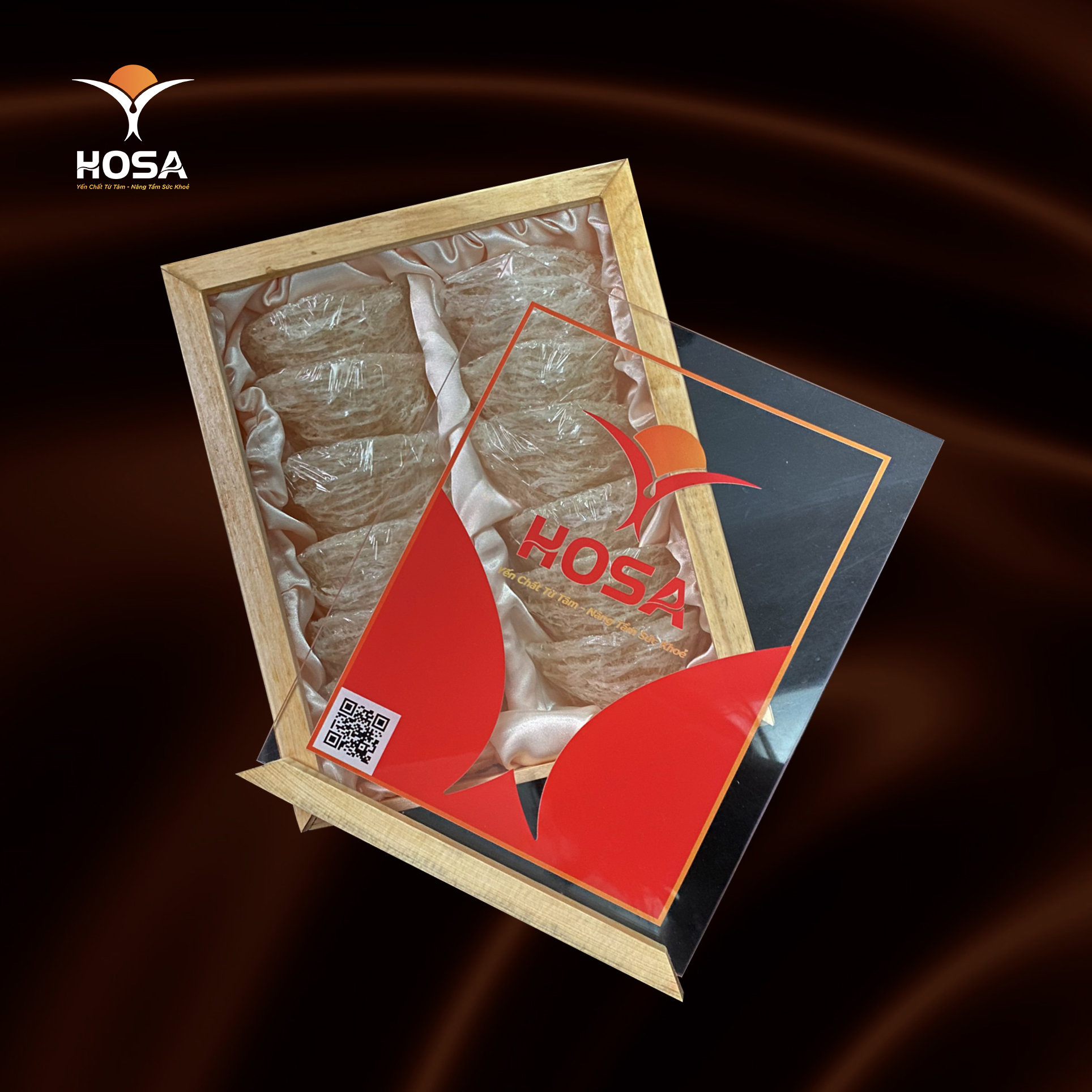 Yến tinh chế HOSA hộp gỗ 100g